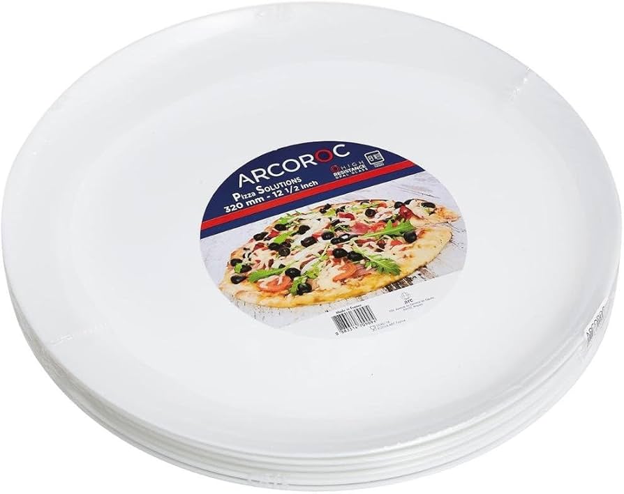 Amazon.co.jp: アルコロック ピザ皿 エボリューション ホワイト ピザ